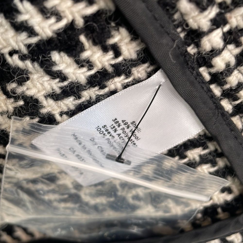 Talbots Houndstooth Wool Blazer - image 8